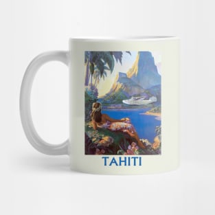 beauty tahiti retro art Mug